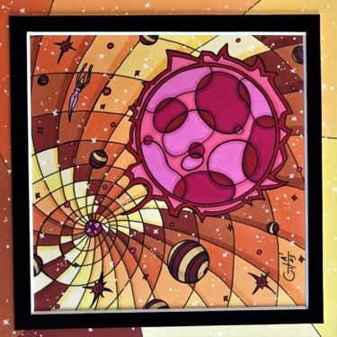 Drawing titled "(253) - union cosmi…" by Vincent Gibert, Original Artwork, Marker