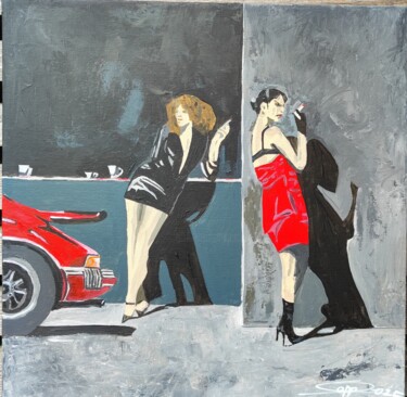 "Acrylbild Porsche 9…" başlıklı Tablo Sepp Wörle tarafından, Orijinal sanat, Akrilik Ahşap Sedye çerçevesi üzerine monte edi…
