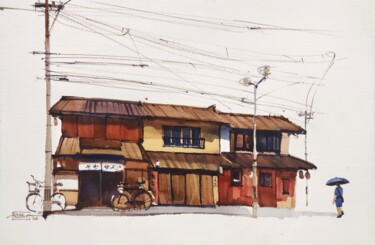 Peinture intitulée "The heritage stays…" par Prashant Prabhu, Œuvre d'art originale, Aquarelle