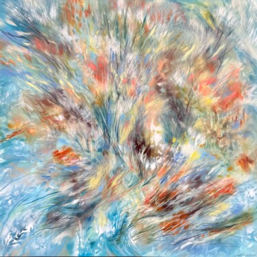 Pittura intitolato "Birdsong" da Khrystyna Kozyuk, Opera d'arte originale, Olio Montato su Telaio per barella in legno