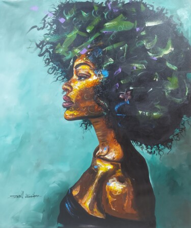 Peinture intitulée "Black Pride" par Jonathan Leo Kibiki, Œuvre d'art originale, Acrylique