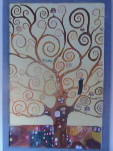 "Albero della vita d…" başlıklı Tablo Davide Bellanti tarafından, Orijinal sanat, Petrol Ahşap Sedye çerçevesi üzerine monte…