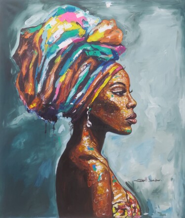 Pittura intitolato "The Other Side" da Jonathan Leo Kibiki, Opera d'arte originale, Acrilico