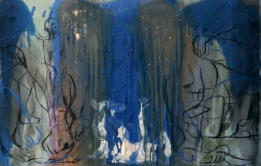 Untitled X Painting titled "Untitled X" by Gela Mikava, Original Artwork, Acrylic