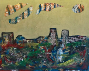 Pintura intitulada "Yeni Düzen" por Ahmet Öcal, Obras de arte originais, Acrílico