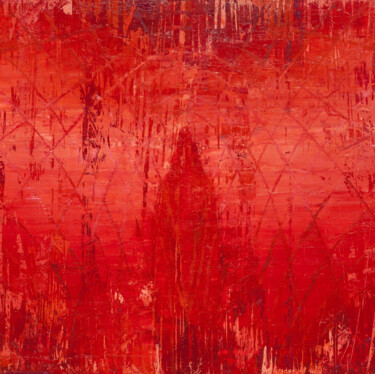 Pittura intitolato "Chaleur Divinne" da Thierry Delbarre, Opera d'arte originale, Olio Montato su Telaio per barella in legno