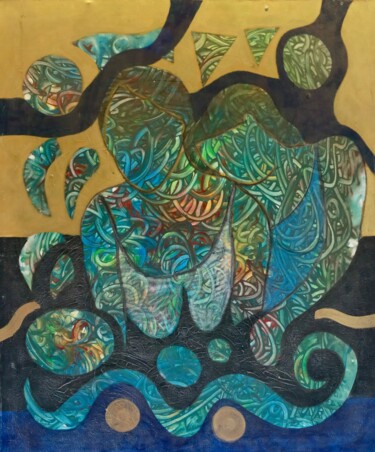 绘画 标题为“Bir Sır Gibi” 由Ahmet Öcal, 原创艺术品, 丙烯