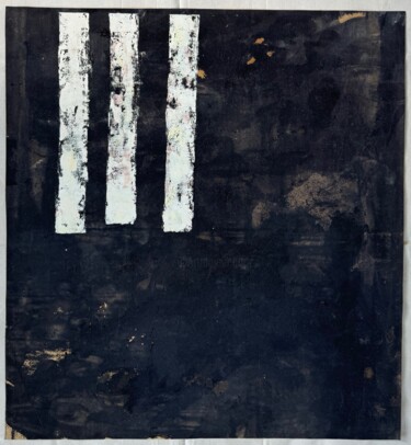 Pittura intitolato "B&C 4" da Birgit Karg, Opera d'arte originale, pigmenti