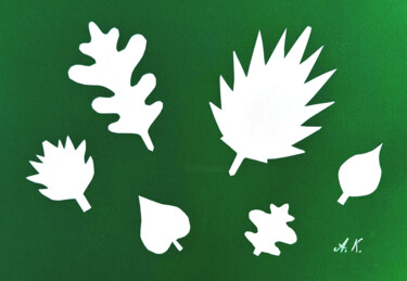 Botanical Modernism – A Fresh Take on Matisse Kolaże zatytułowany „Botanical Modernism…” autorstwa Anastasia Kokler, Oryginalna praca, Marker