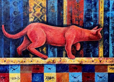 Pittura intitolato "Triptych: Hunting" da Sergei Chernenko, Opera d'arte originale, Acrilico Montato su Telaio per barella i…