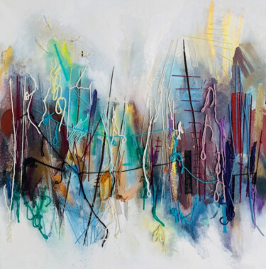 Dreamcatcher Peinture intitulée "Dreamcatcher" par Nathalia Leupen, Œuvre d'art originale, Acrylique