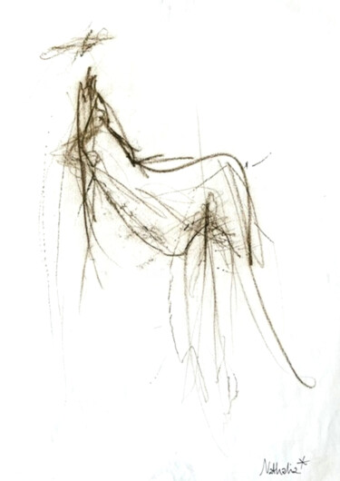 Body exposure Tekening getiteld "Body exposure" door Nathalia Leupen, Origineel Kunstwerk, Conté