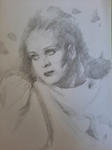 Dessin intitulée "Polka" par Jenő Dienes, Œuvre d'art originale, Graphite