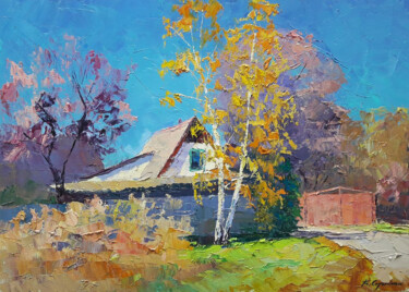 "October day" başlıklı Tablo Boris Serdyuk tarafından, Orijinal sanat, Petrol Ahşap Sedye çerçevesi üzerine monte edilmiş