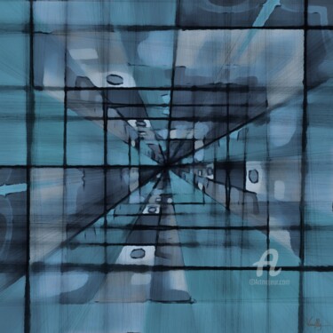 数字艺术 标题为“Le couloir du temps” 由Philippe De Vanilly, 原创艺术品, 数字油画