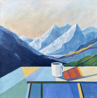 "Alpine Dawn" başlıklı Tablo Oleg Pronin tarafından, Orijinal sanat, Akrilik