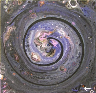 Pittura intitolato "L'encre des rêves" da Derollepot, Opera d'arte originale, Acrilico Montato su Telaio per barella in legno