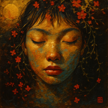 数字艺术 标题为“Serene” 由Giuseppe Cristadoro, 原创艺术品, AI生成的图像