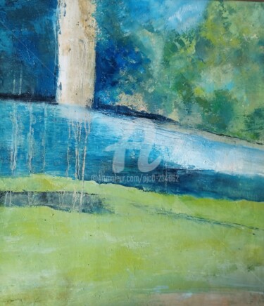 Composition vert bleue