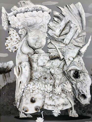 Schilderij getiteld "ORIGINAL ARTWORK CU…" door Alain Donate Hernandez, Origineel Kunstwerk, Acryl