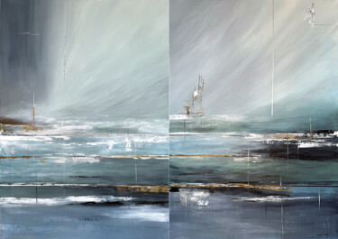 Peinture intitulée "Silent Surf. Contem…" par Tatiana Malinovscaia, Œuvre d'art originale, Acrylique