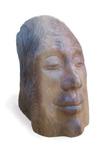 Sculpture intitulée ".Тишина пространств…" par Vladyslav Kolomoiets, Œuvre d'art originale, Bois