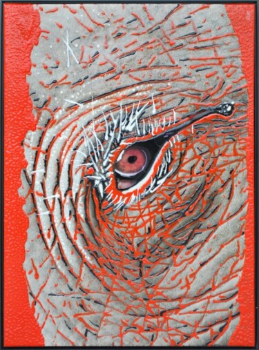 "Olho Gordo" başlıklı Tablo José Luis Pilotto tarafından, Orijinal sanat, Akrilik Ahşap panel üzerine monte edilmiş