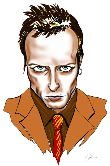 Scott Weiland Stone Temple Pilots Singer Musician Artwork Digital Arts titled "Scott Weiland Stone…" by Ouraniart, Original Artwork, Digital Painting