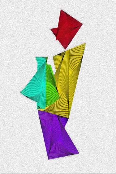 Цифровое искусство под названием "Woman with a Vase I…" - Charles Talkoff, Подлинное произведение искусства, 2D Цифровая Раб…