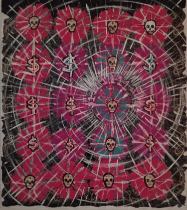 Relaciones En Paliacate Negro Peinture intitulée "Relaciones En Palia…" par K. María T.G., Œuvre d'art originale, Acrylique