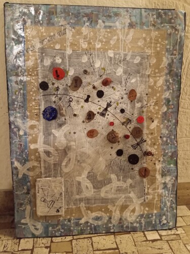 Malerei mit dem Titel "Black or White" von Ecletticoloreciclo, Original-Kunstwerk, Acryl Auf Karton montiert