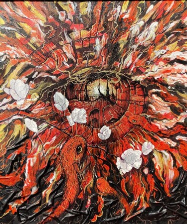 Pittura intitolato "Inseption" da Andrey Kostin, Opera d'arte originale, Acrilico