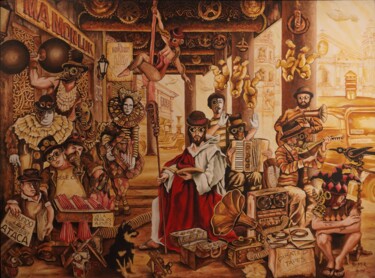 "The Last Cosplayer" başlıklı Tablo Nestor Ong tarafından, Orijinal sanat, Petrol
