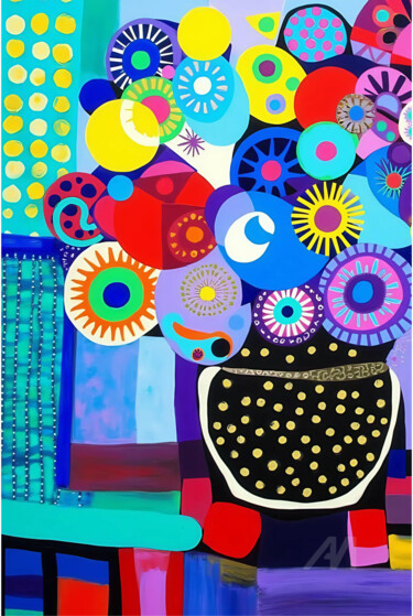Digital Arts titled "21-Originals + AI" by Teresa Casas, Original Artwork, AI generated image