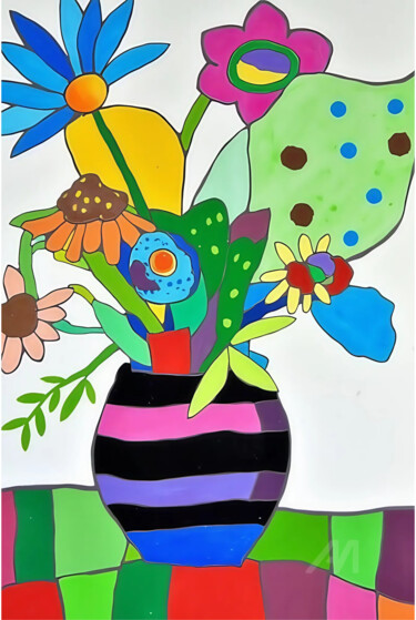 Digital Arts titled "20-Originals + AI" by Teresa Casas, Original Artwork, AI generated image
