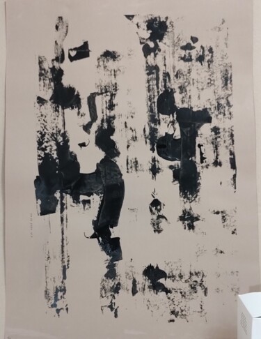 Black On Gray Series 080305 Pittura intitolato "Black On Gray Serie…" da Yuri Polchenko, Opera d'arte originale, Smalto