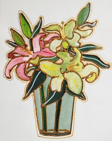 "lily09" başlıklı Tablo Lihua Ji tarafından, Orijinal sanat, Petrol