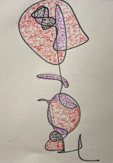 Schilderij getiteld "ogive" door Loane Blanchard, Origineel Kunstwerk, Marker