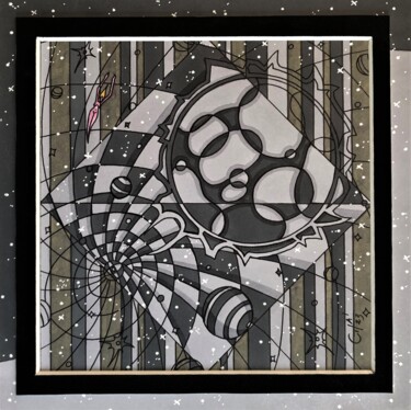 Drawing titled "(257) - union cosmi…" by Vincent Gibert, Original Artwork, Marker