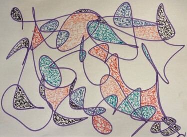 Schilderij getiteld "pepro" door Loane Blanchard, Origineel Kunstwerk, Marker