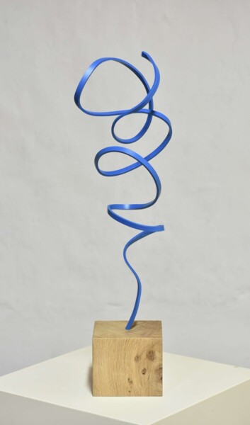 Escultura intitulada "Serpentant "le gran…" por Yannick Bouillault, Obras de arte originais, Aço inoxidável