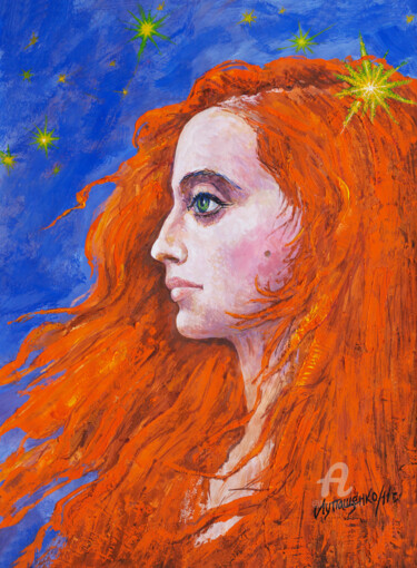 Fairy tale 「Fairy tale」というタイトルの絵画 Iryna Lupashchenkoによって, オリジナルのアートワーク, グワッシュ水彩画