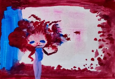 Painting titled "The one that got aw…" by Milto Sideris, Original Artwork, Acrylic