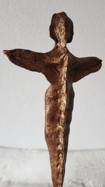 Sculptuur getiteld "Totem 2." door Patrick Lalande, Origineel Kunstwerk, Polymeer klei