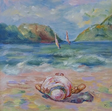 "Sunhat" başlıklı Tablo Dilyara Moldabekova tarafından, Orijinal sanat, Akrilik Ahşap Sedye çerçevesi üzerine monte edilmiş