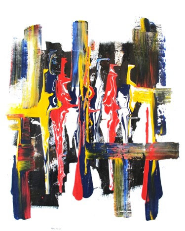 Peinture intitulée "Abstraction surréal…" par Guillaume Defins, Œuvre d'art originale, Acrylique Monté sur Châssis en bois