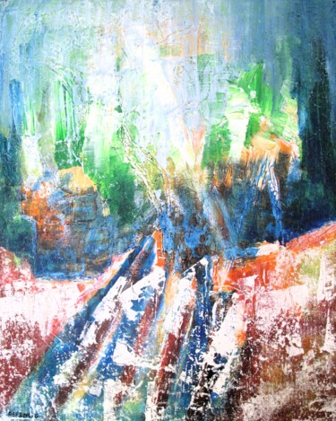 绘画 标题为“Sans titre 033-2025” 由Guillaume Defins, 原创艺术品, 丙烯 安装在木质担架架上
