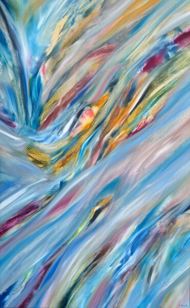 绘画 标题为“Paint with the Colo…” 由Khrystyna Kozyuk, 原创艺术品, 油 安装在木质担架架上