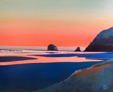 Peinture intitulée "Bretagne imaginaire" par Thierry Fagot Lenoar, Œuvre d'art originale, Acrylique Monté sur Châssis en bois