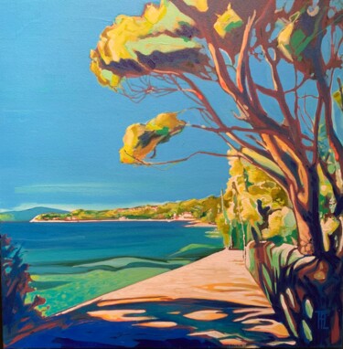 Schilderij getiteld "Bretagne Imaginaire…" door Thierry Fagot Lenoar, Origineel Kunstwerk, Acryl Gemonteerd op Frame voor ho…